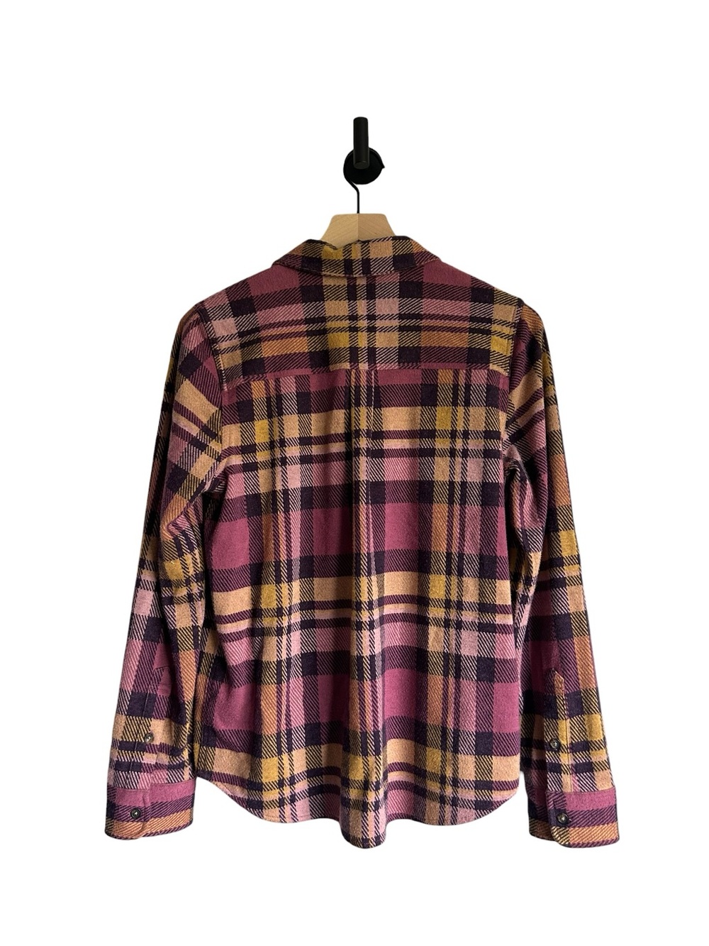 Faherty Womens Legend Flannel Plaid Button Down Shirt Size Medium Pink Orange - Picture 4 of 7